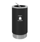Magnuson Front Opening Round Waste Receptacle 19 - Gallon Body with Internal Rigid Liner and Counterbalanced Swing Lid (MAG - CIRKEL - 03L) - SchoolOutlet