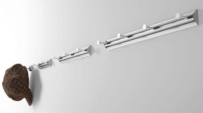 Magnuson Anodized Aluminum Double Hook Strip (MAG - CLIMB - 20) - SchoolOutlet