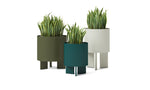 Magnuson CROMA - M Mid - Sized Round Aluminum Indoor/Outdoor Planter with Tripod Support and Integrated Drip Tray (MAG - CROMA - M - XXX) - SchoolOutlet