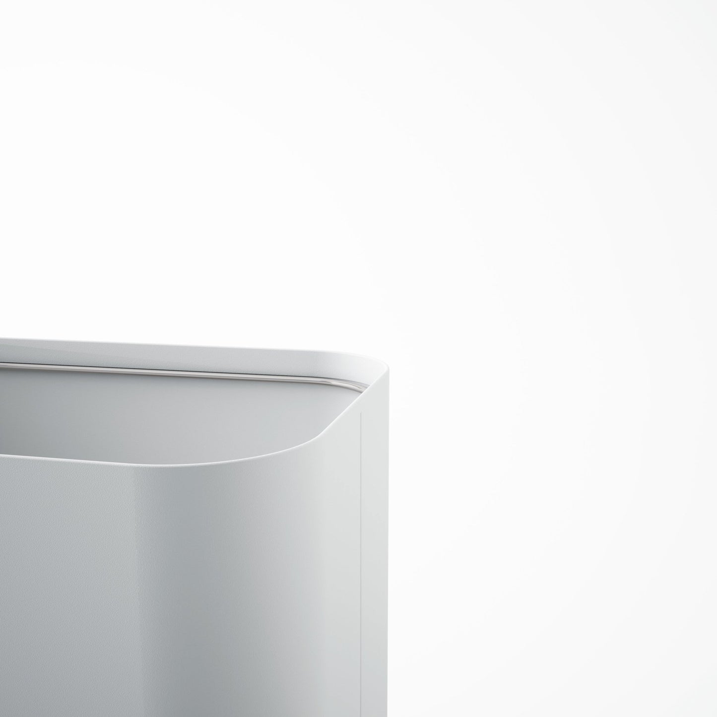 Magnuson Drop - 10 - SO 7.6 - Gallon Textured Steel Side - Opening Waste Bin with Stainless Bag Ring (MAG - DROP - 10 - SO - XXX) - SchoolOutlet