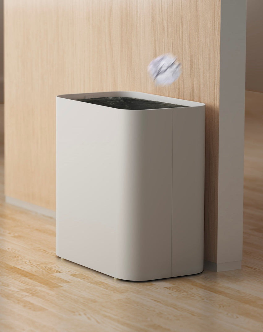 Magnuson Drop - 10 7.6 - Gallon Textured Painted Steel Waste Bin with Internal Stainless Bag Ring (MAG - DROP - 10 - XXX) - SchoolOutlet