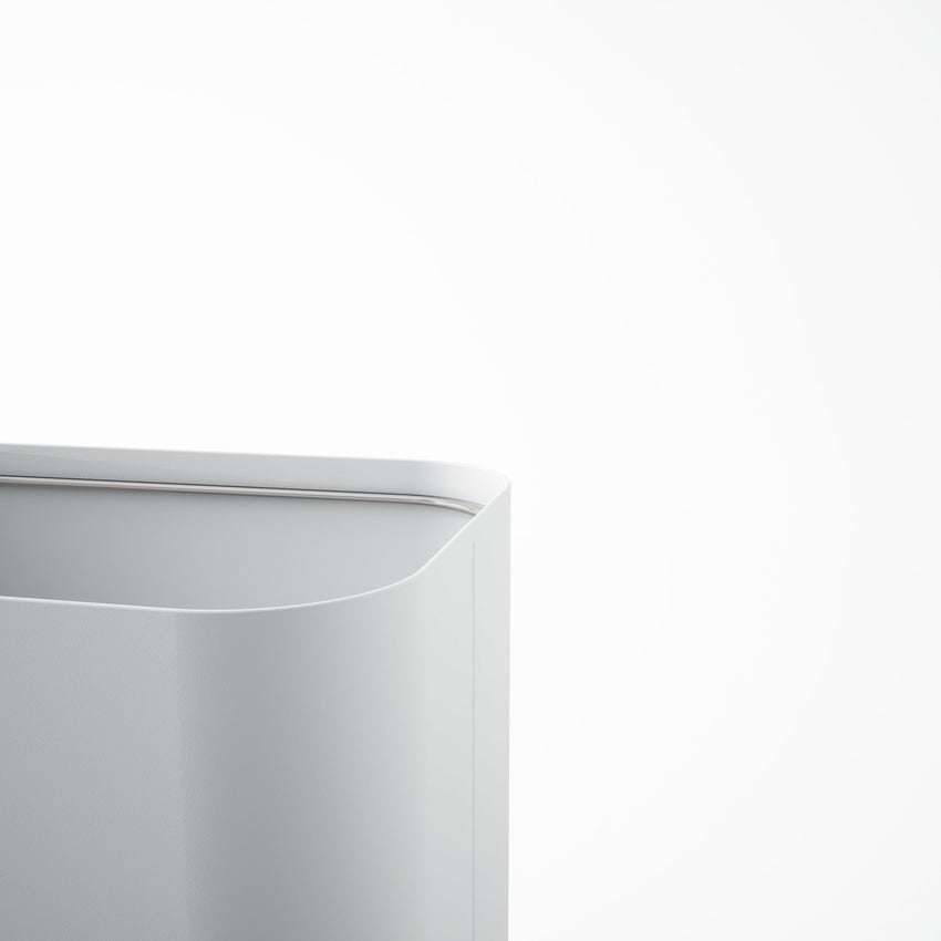 Magnuson Drop - Mini 3.4 - Gallon Textured Painted Steel Waste Bin with Internal Bag Ring (MAG - DROP - MINI - XXX) - SchoolOutlet