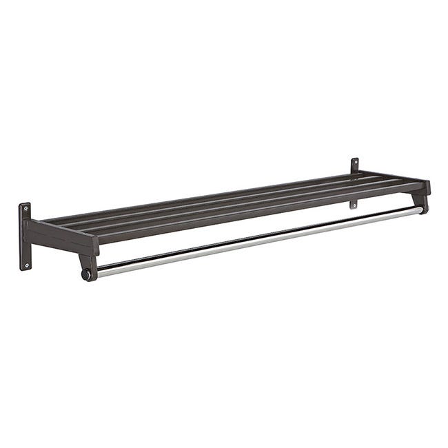 Magnuson 48" All - Steel Wall - Mounted Hanger Style Rack 48"W x 11.5"D x 6.5"H (MAG - DS - 4H) - SchoolOutlet