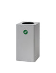 Magnuson Dunk - 1 10 - Gallon Modern Designer Waste Receptacle with Textured Steel Body and Precision Lid (MAG - DUNK - 1 - XXX) - SchoolOutlet