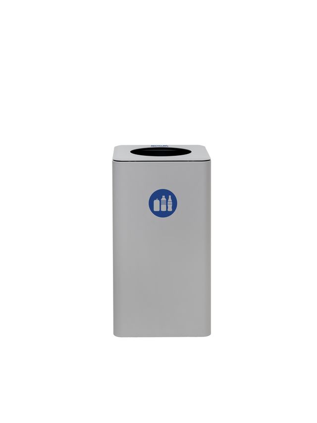 Magnuson Dunk - 1 10 - Gallon Modern Designer Waste Receptacle with Textured Steel Body and Precision Lid (MAG - DUNK - 1 - XXX) - SchoolOutlet