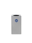 Magnuson Dunk - 1 10 - Gallon Modern Designer Waste Receptacle with Textured Steel Body and Precision Lid (MAG - DUNK - 1 - XXX) - SchoolOutlet