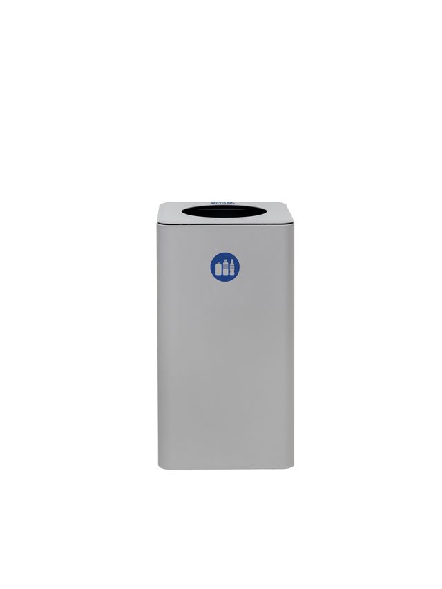 Magnuson Dunk - 1 10 - Gallon Modern Designer Waste Receptacle with Textured Steel Body and Precision Lid (MAG - DUNK - 1 - XXX) - SchoolOutlet