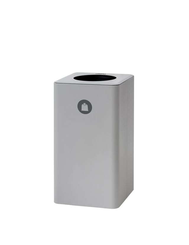Magnuson Dunk - 1 10 - Gallon Modern Designer Waste Receptacle with Textured Steel Body and Precision Lid (MAG - DUNK - 1 - XXX) - SchoolOutlet