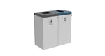 Magnuson F - TRO - 1818L 42 - Gallon Flat Top Painted Steel Waste Receptacle with Front Access Door and Internal Rigid Liner (MAG - F - TRO - 1818L) - SchoolOutlet