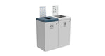 Magnuson F - TRO - 1818L 42 - Gallon Flat Top Painted Steel Waste Receptacle with Front Access Door and Internal Rigid Liner (MAG - F - TRO - 1818L) - SchoolOutlet