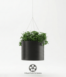 Magnuson GL - 60 - L - H Large Round Hanging Steel and Aluminum Planter with Five Flower Pots and Adjustable Suspension Wires (MAG - GL - 60 - L - H - XXX) - SchoolOutlet