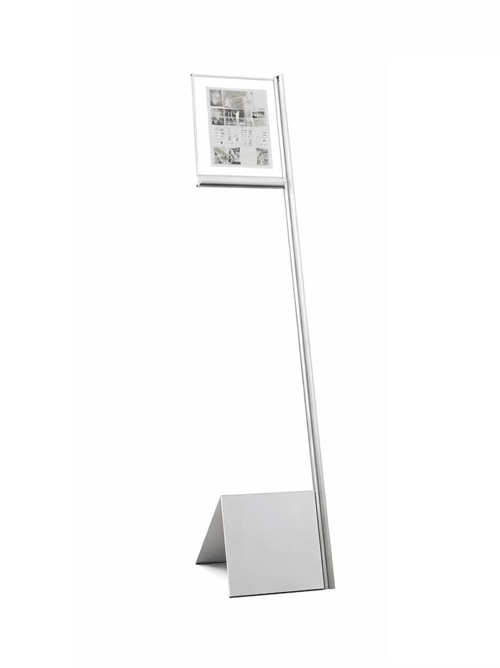 Magnuson Frameless Methacrylate Poster Display with Integrated Literature Shelf for 8.25" x 11.6875" Media (MAG - IFLAG - 40 - XXX) - SchoolOutlet