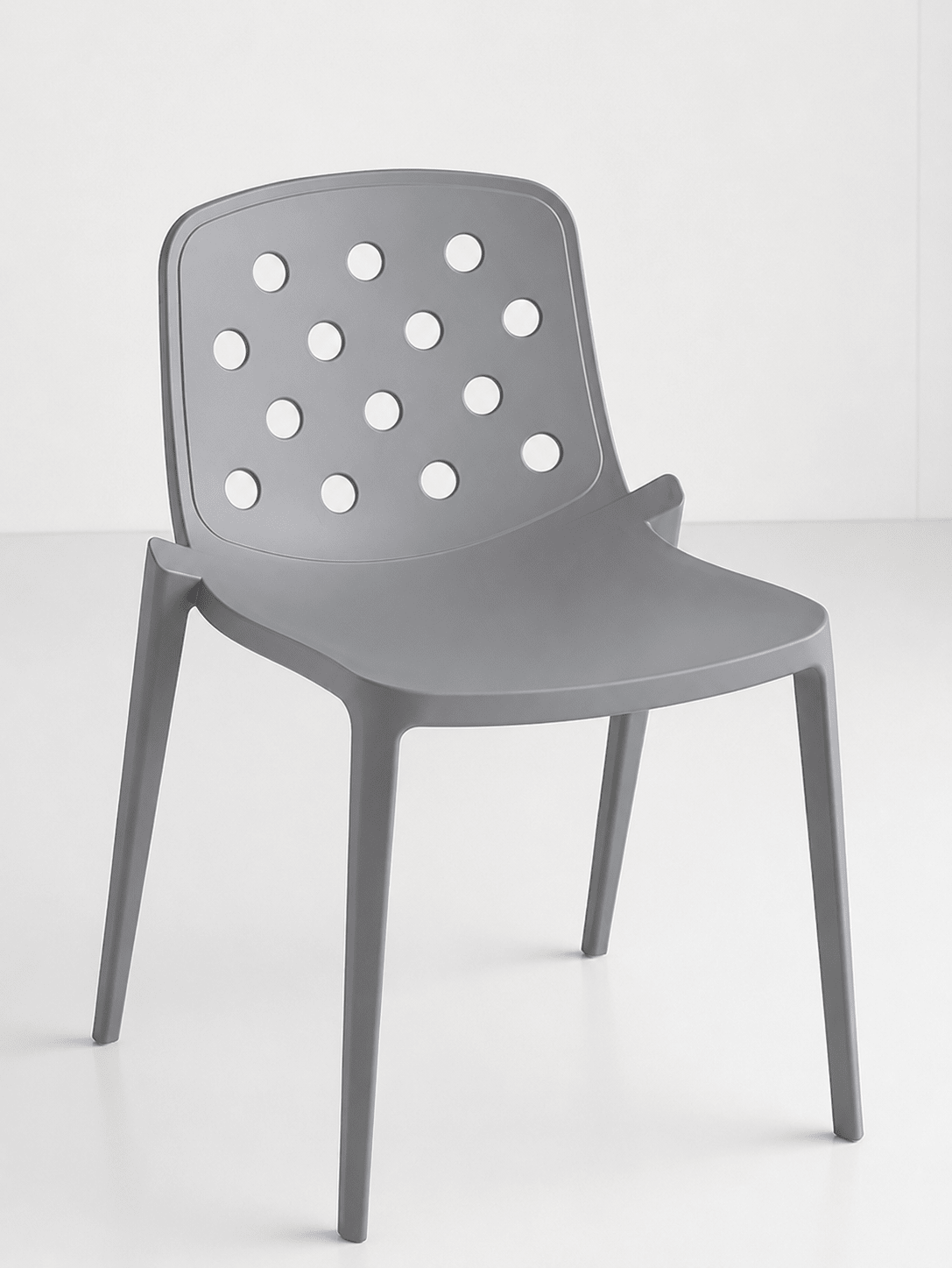 Magnuson Architectural Stackable Technopolymer Indoor/Outdoor Chair 20.47"W x 20.47"D x 34.25"H (MAG-ISI-CHR) - SchoolOutlet