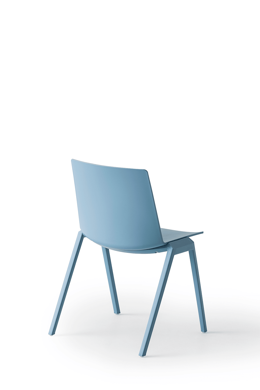 Magnuson Co - Injected Metal Frame High - Density Stacking Chair For Indoor/Outdoor 21"W x 20"D x 31.25"H (MAG - JOULE) - SchoolOutlet