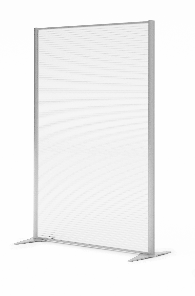 Magnuson Architectural Mobile Translucent Screen - 47.25"W x 15.75"D x 67.31"H (MAG - KP1 - PC) - SchoolOutlet