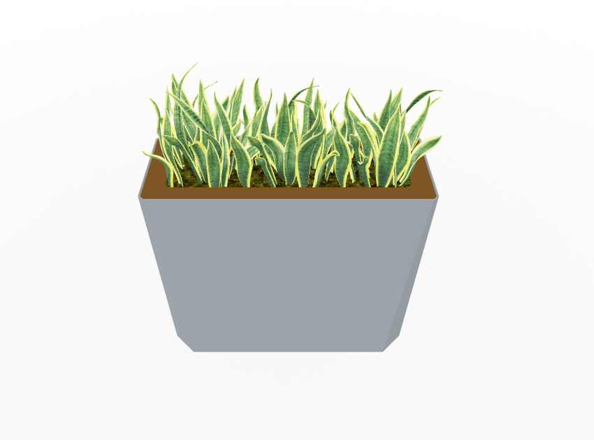 Magnuson KST - 1232L - H - PL High Kastan Wide Rectangular Painted Steel Planter with Aluminum Top and Sealed Internal Liner (MAG - KST - 1232L - H - PL - XXX) - SchoolOutlet