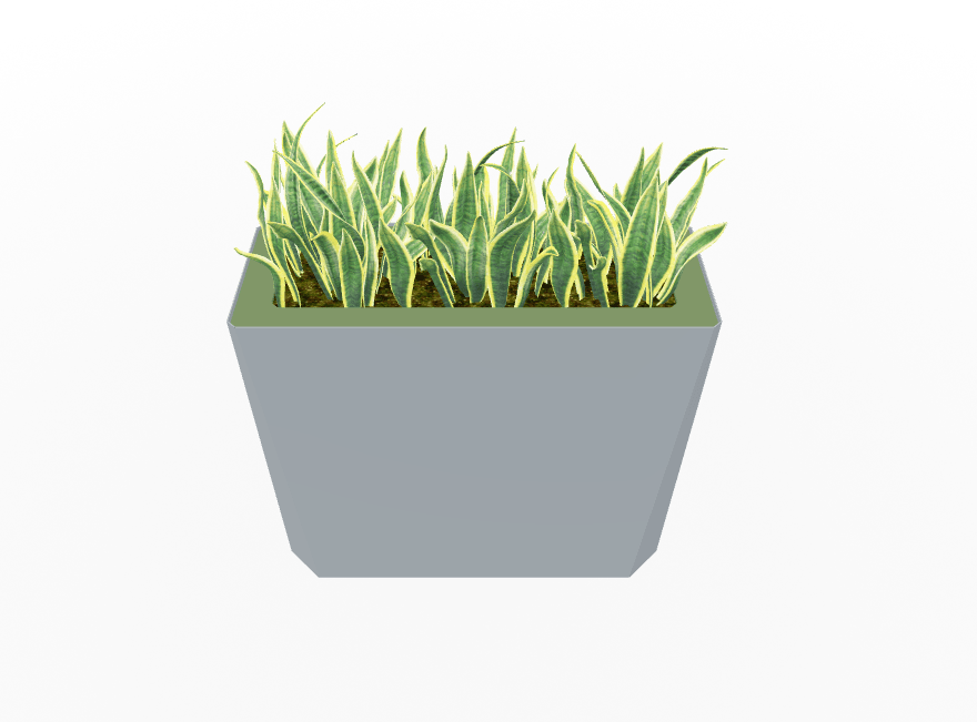 Magnuson KST - 1232L - H - PL High Kastan Wide Rectangular Painted Steel Planter with Aluminum Top and Sealed Internal Liner (MAG - KST - 1232L - H - PL - XXX) - SchoolOutlet