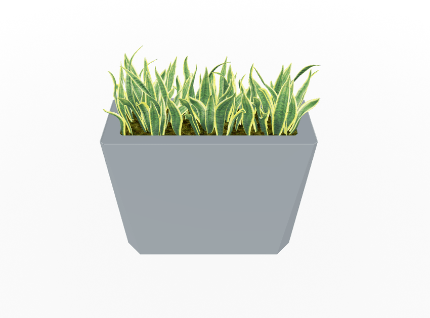 Magnuson KST - 1232L - H - PL High Kastan Wide Rectangular Painted Steel Planter with Aluminum Top and Sealed Internal Liner (MAG - KST - 1232L - H - PL - XXX) - SchoolOutlet