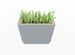 Magnuson KST - 1232L - H - PL High Kastan Wide Rectangular Painted Steel Planter with Aluminum Top and Sealed Internal Liner (MAG - KST - 1232L - H - PL - XXX) - SchoolOutlet