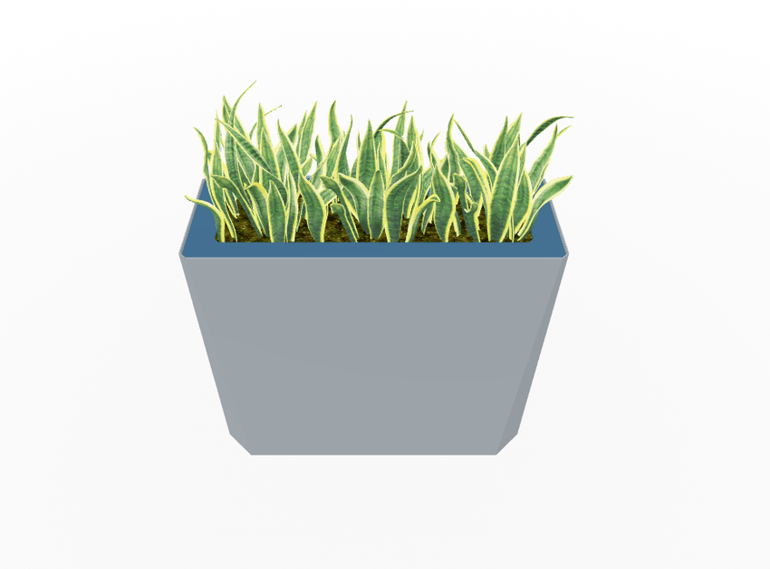 Magnuson KST - 1232L - H - PL High Kastan Wide Rectangular Painted Steel Planter with Aluminum Top and Sealed Internal Liner (MAG - KST - 1232L - H - PL - XXX) - SchoolOutlet