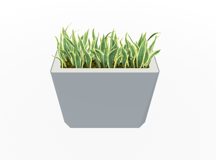 Magnuson KST - 1232L - H - PL High Kastan Wide Rectangular Painted Steel Planter with Aluminum Top and Sealed Internal Liner (MAG - KST - 1232L - H - PL - XXX) - SchoolOutlet