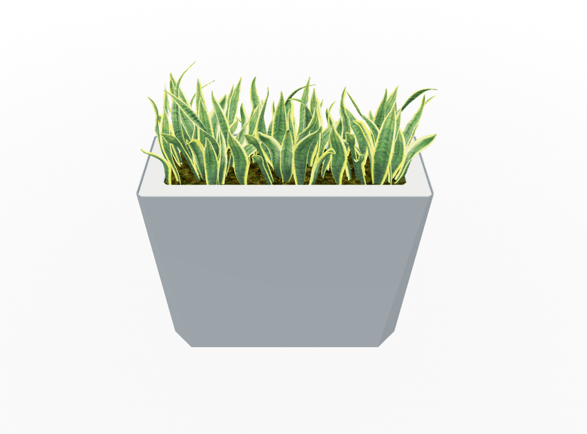 Magnuson KST - 1232L - H - PL High Kastan Wide Rectangular Painted Steel Planter with Aluminum Top and Sealed Internal Liner (MAG - KST - 1232L - H - PL - XXX) - SchoolOutlet