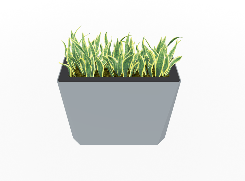 Magnuson KST - 1232L - H - PL High Kastan Wide Rectangular Painted Steel Planter with Aluminum Top and Sealed Internal Liner (MAG - KST - 1232L - H - PL - XXX) - SchoolOutlet