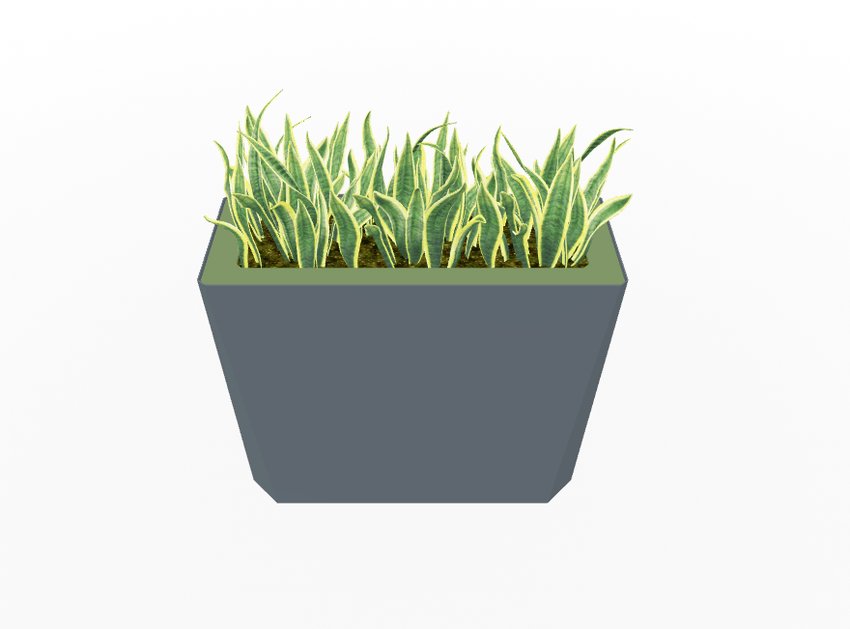 Magnuson KST - 1232L - H - PL High Kastan Wide Rectangular Painted Steel Planter with Aluminum Top and Sealed Internal Liner (MAG - KST - 1232L - H - PL - XXX) - SchoolOutlet