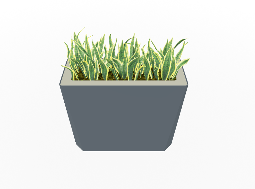 Magnuson KST - 1232L - H - PL High Kastan Wide Rectangular Painted Steel Planter with Aluminum Top and Sealed Internal Liner (MAG - KST - 1232L - H - PL - XXX) - SchoolOutlet