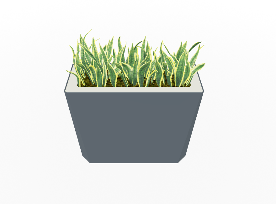 Magnuson KST - 1232L - H - PL High Kastan Wide Rectangular Painted Steel Planter with Aluminum Top and Sealed Internal Liner (MAG - KST - 1232L - H - PL - XXX) - SchoolOutlet