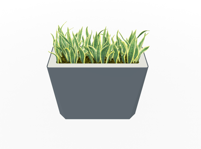 Magnuson KST - 1232L - H - PL High Kastan Wide Rectangular Painted Steel Planter with Aluminum Top and Sealed Internal Liner (MAG - KST - 1232L - H - PL - XXX) - SchoolOutlet