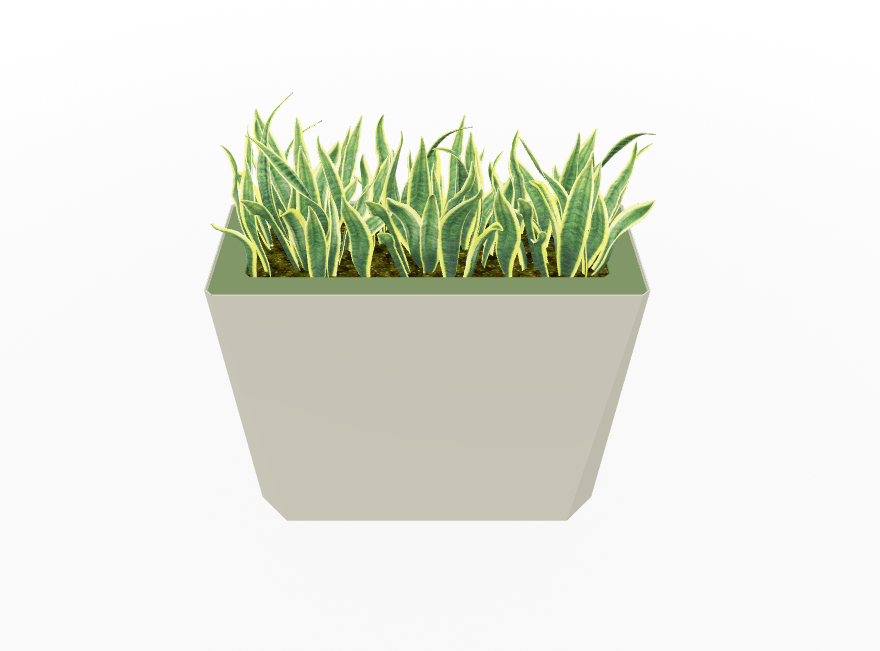 Magnuson KST - 1232L - H - PL High Kastan Wide Rectangular Painted Steel Planter with Aluminum Top and Sealed Internal Liner (MAG - KST - 1232L - H - PL - XXX) - SchoolOutlet