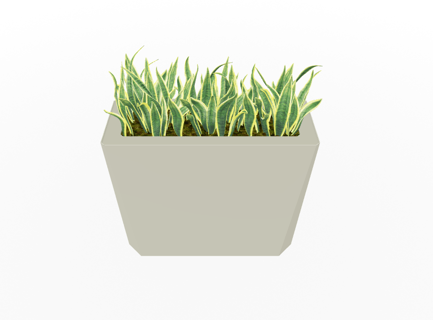 Magnuson KST - 1232L - H - PL High Kastan Wide Rectangular Painted Steel Planter with Aluminum Top and Sealed Internal Liner (MAG - KST - 1232L - H - PL - XXX) - SchoolOutlet