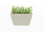 Magnuson KST - 1232L - H - PL High Kastan Wide Rectangular Painted Steel Planter with Aluminum Top and Sealed Internal Liner (MAG - KST - 1232L - H - PL - XXX) - SchoolOutlet