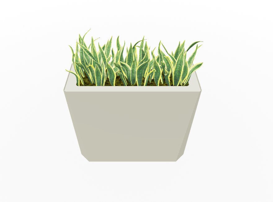 Magnuson KST - 1232L - H - PL High Kastan Wide Rectangular Painted Steel Planter with Aluminum Top and Sealed Internal Liner (MAG - KST - 1232L - H - PL - XXX) - SchoolOutlet