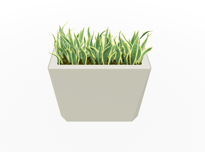 Magnuson KST - 1232L - H - PL High Kastan Wide Rectangular Painted Steel Planter with Aluminum Top and Sealed Internal Liner (MAG - KST - 1232L - H - PL - XXX) - SchoolOutlet