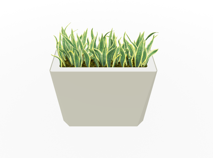 Magnuson KST - 1232L - H - PL High Kastan Wide Rectangular Painted Steel Planter with Aluminum Top and Sealed Internal Liner (MAG - KST - 1232L - H - PL - XXX) - SchoolOutlet