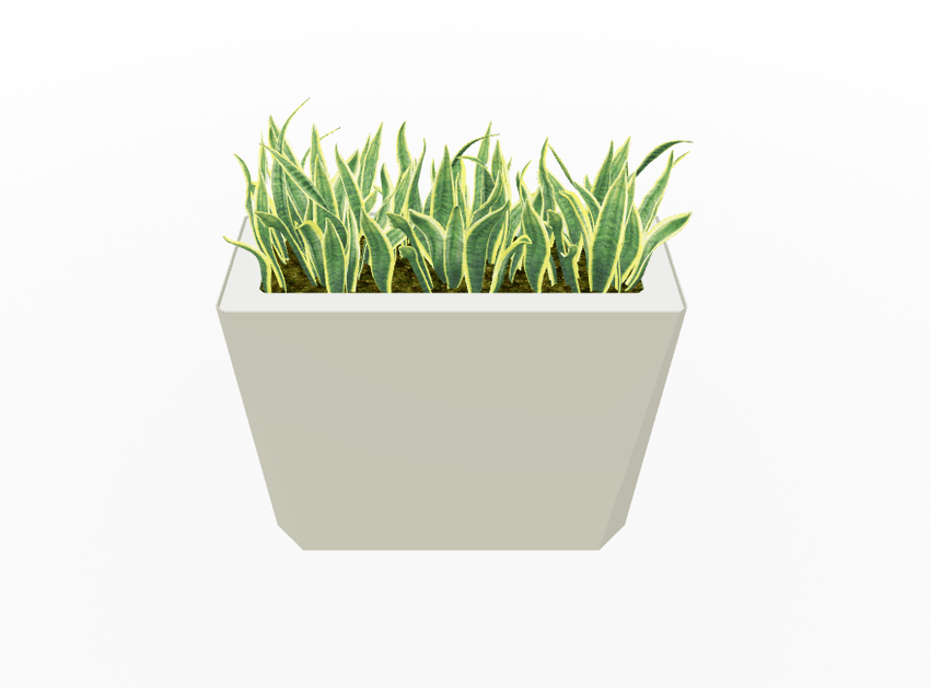 Magnuson KST - 1232L - H - PL High Kastan Wide Rectangular Painted Steel Planter with Aluminum Top and Sealed Internal Liner (MAG - KST - 1232L - H - PL - XXX) - SchoolOutlet