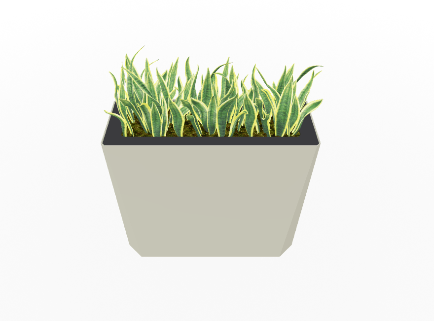 Magnuson KST - 1232L - H - PL High Kastan Wide Rectangular Painted Steel Planter with Aluminum Top and Sealed Internal Liner (MAG - KST - 1232L - H - PL - XXX) - SchoolOutlet