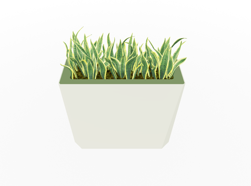 Magnuson KST - 1232L - H - PL High Kastan Wide Rectangular Painted Steel Planter with Aluminum Top and Sealed Internal Liner (MAG - KST - 1232L - H - PL - XXX) - SchoolOutlet