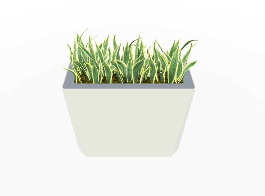 Magnuson KST - 1232L - H - PL High Kastan Wide Rectangular Painted Steel Planter with Aluminum Top and Sealed Internal Liner (MAG - KST - 1232L - H - PL - XXX) - SchoolOutlet
