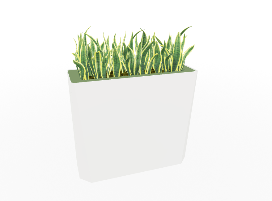 Magnuson KST - 1232L - H - PL High Kastan Wide Rectangular Painted Steel Planter with Aluminum Top and Sealed Internal Liner (MAG - KST - 1232L - H - PL - XXX) - SchoolOutlet