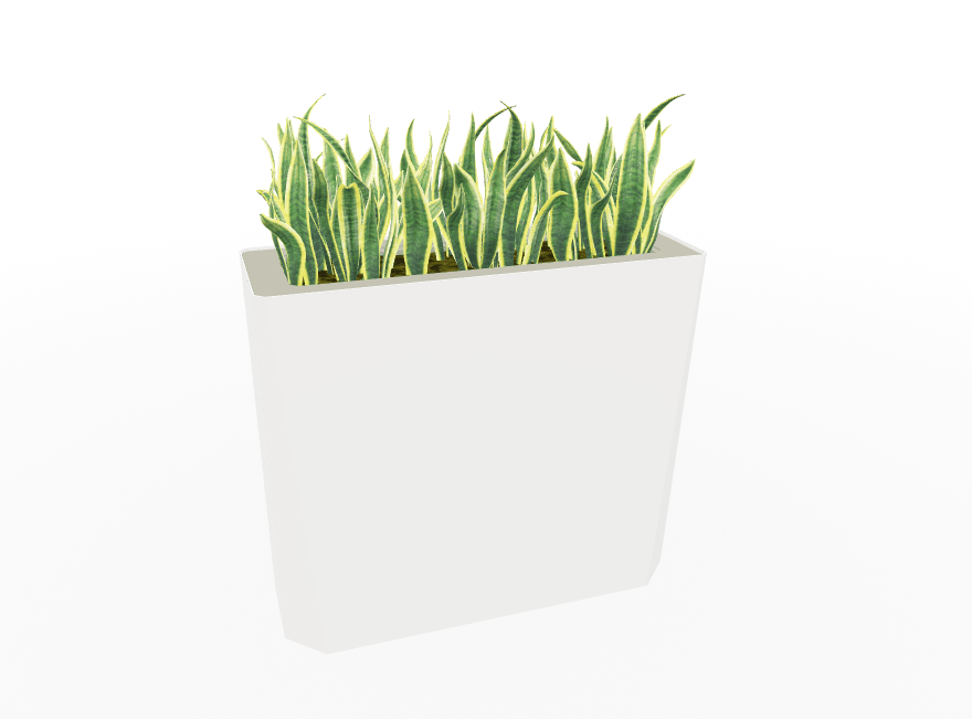 Magnuson KST - 1232L - H - PL High Kastan Wide Rectangular Painted Steel Planter with Aluminum Top and Sealed Internal Liner (MAG - KST - 1232L - H - PL - XXX) - SchoolOutlet