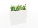 Magnuson KST - 1232L - H - PL High Kastan Wide Rectangular Painted Steel Planter with Aluminum Top and Sealed Internal Liner (MAG - KST - 1232L - H - PL - XXX) - SchoolOutlet