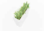 Magnuson KST - 1232L - H - PL High Kastan Wide Rectangular Painted Steel Planter with Aluminum Top and Sealed Internal Liner (MAG - KST - 1232L - H - PL - XXX) - SchoolOutlet