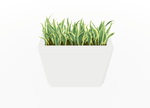 Magnuson KST - 1232L - H - PL High Kastan Wide Rectangular Painted Steel Planter with Aluminum Top and Sealed Internal Liner (MAG - KST - 1232L - H - PL - XXX) - SchoolOutlet
