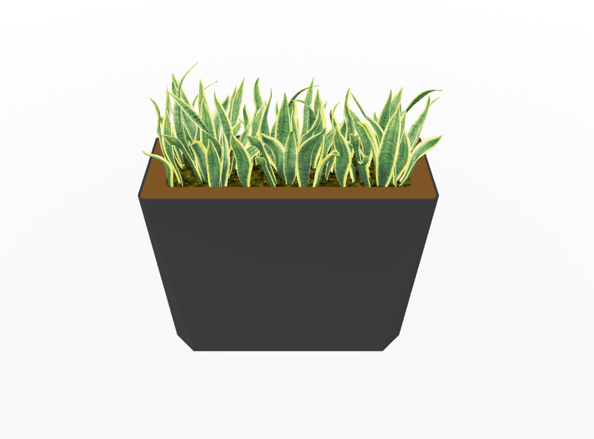Magnuson KST - 1232L - H - PL High Kastan Wide Rectangular Painted Steel Planter with Aluminum Top and Sealed Internal Liner (MAG - KST - 1232L - H - PL - XXX) - SchoolOutlet