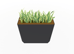 Magnuson KST - 1232L - H - PL High Kastan Wide Rectangular Painted Steel Planter with Aluminum Top and Sealed Internal Liner (MAG - KST - 1232L - H - PL - XXX) - SchoolOutlet
