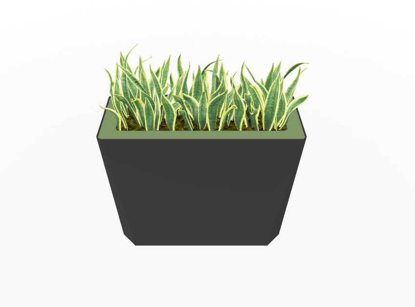 Magnuson KST - 1232L - H - PL High Kastan Wide Rectangular Painted Steel Planter with Aluminum Top and Sealed Internal Liner (MAG - KST - 1232L - H - PL - XXX) - SchoolOutlet