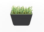 Magnuson KST - 1232L - H - PL High Kastan Wide Rectangular Painted Steel Planter with Aluminum Top and Sealed Internal Liner (MAG - KST - 1232L - H - PL - XXX) - SchoolOutlet